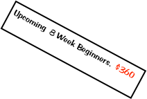 Upcoming  8 Week Beginners.  $360